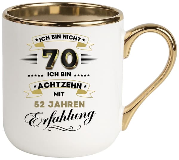 Rolig mugg, present till en 70-årsdag