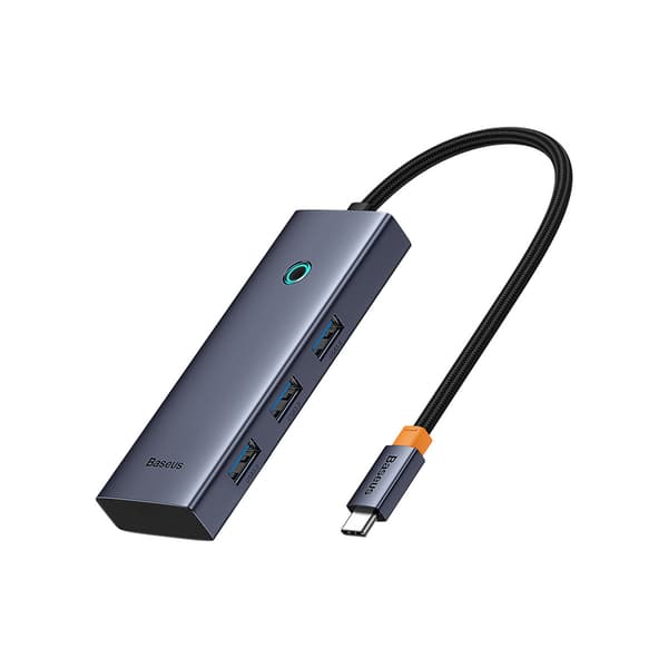 HUB 5-i-1 Splitter USB-C til HDMI USB-A USB-C PD 4K - Grå