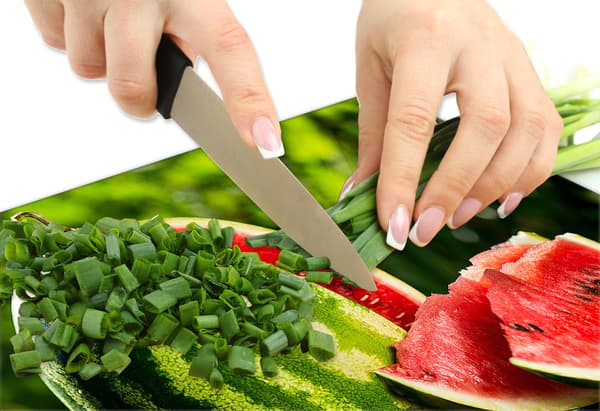 Glasskydd för spishäll 90x52 Vattenmelon