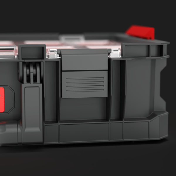 QBRICK SYSTEM TWO ORGANIZER Plus med lock stor verktygslåda 14,3 l