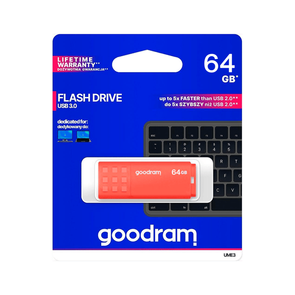 Goodram Pendrive 64 GB USB 3.0 UME3 orange