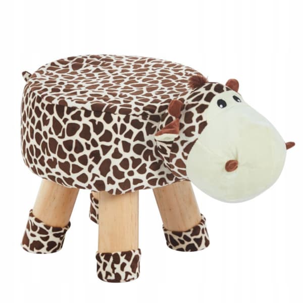 Mjuk COW-puff för barnrumsskydd på träben