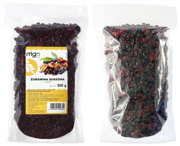Tørrede tranebær (500g) - MIGOgroup