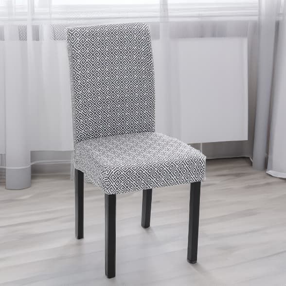 Tuolinpäällinen tummanharmaa kuvio