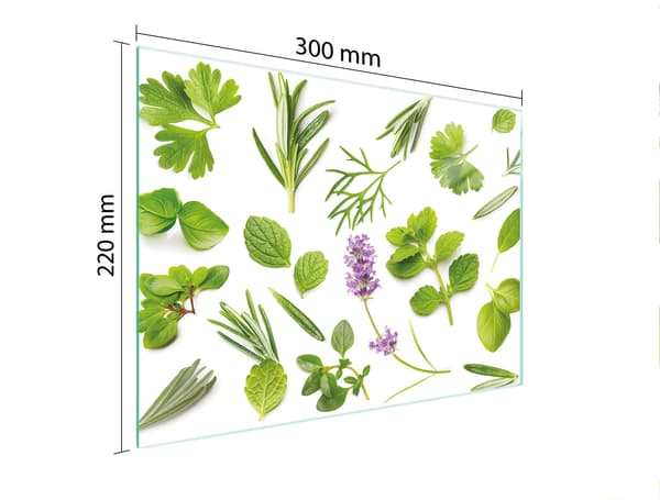 GLAS SKÆREBRÆT 30x22 PLANTER