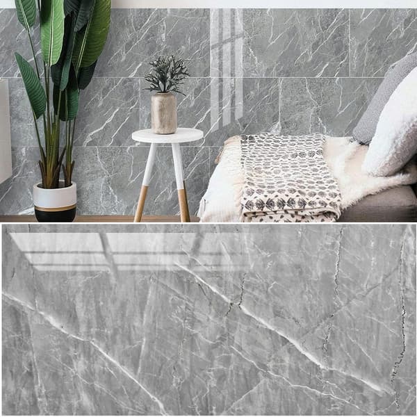 SELVKLÆBENDE MARMOR PVC LAMINATPANEL BLANK 80x40 cm panel8