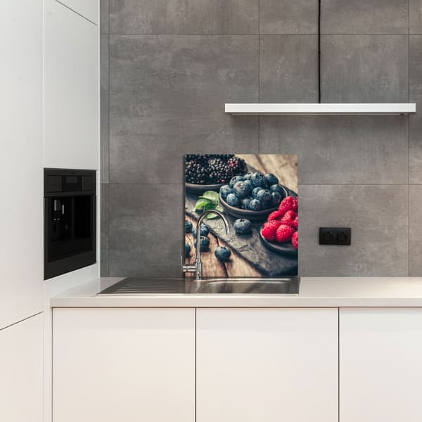 GLASPANEL FÖR KÖK 60x65 Frukt