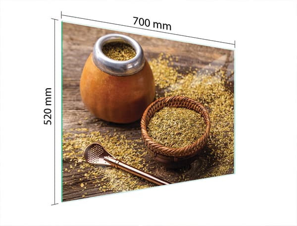GLASSKYDDSPLÅT FÖR SPIS 70x52 YERBA