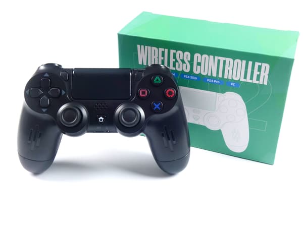 Trådløs Pad Controller til PS4 PlayStation 4 Vibrationsfunktion Sort
