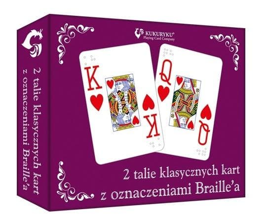 Klassiske kort med blindskrift