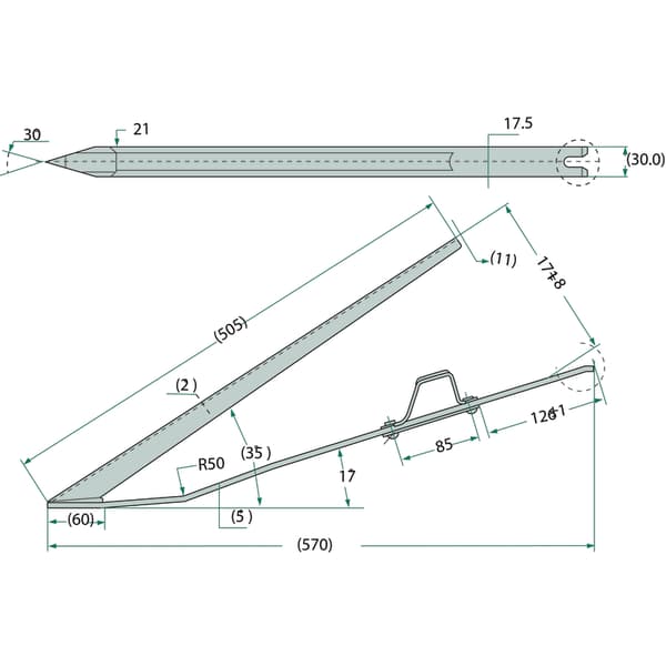 Claas spannmålslyftare 6262991 6102723 Granit