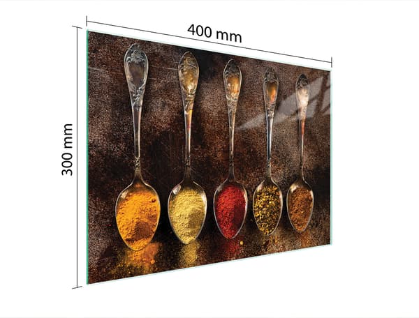 GLAS SKÆREBRÆT 40x30 KRYDDERIER