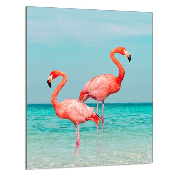 SKÄRBRÄDA I GLAS 40x52 Flamingo
