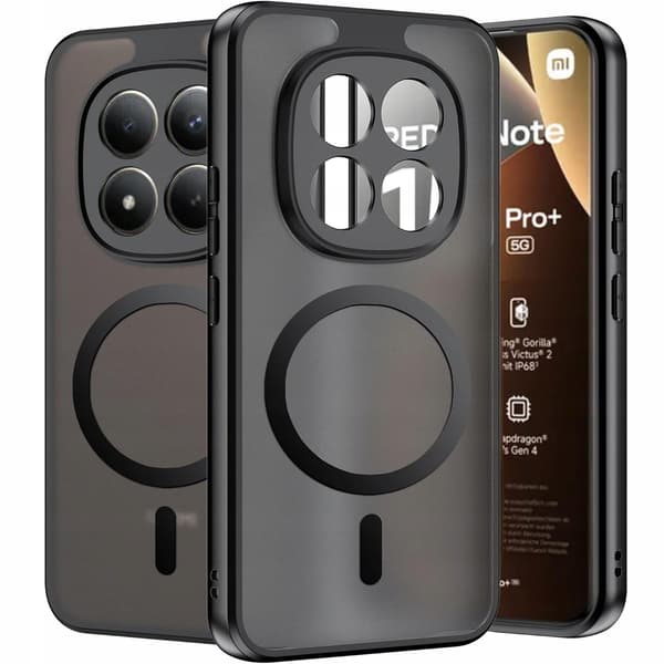 MAGSAFE ETUI I MATSORT TIL XIAOMI REDMI NOTE 15 PRO+ PLUS
