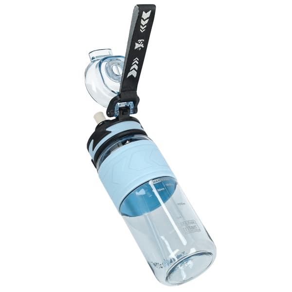 Tritan vattenflaska 600ml med mätkopp - blå