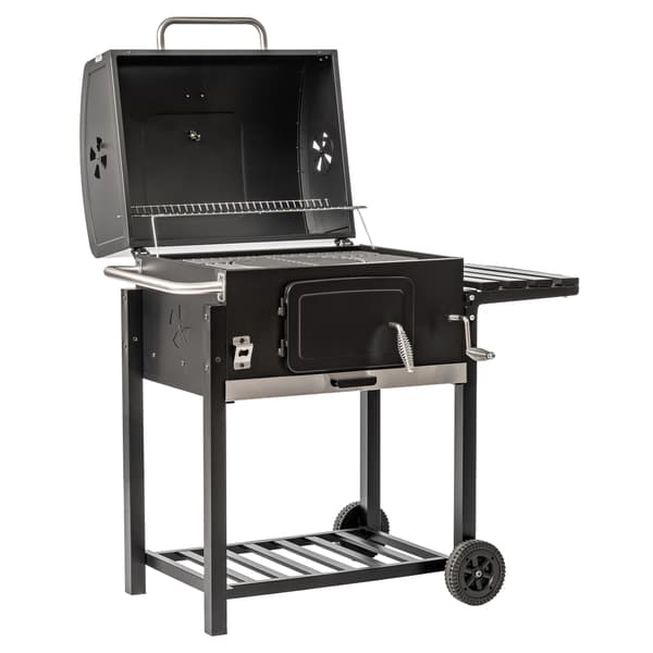 STOR PREMIUM TRÄDGÅRDSGRILL MED LOCK