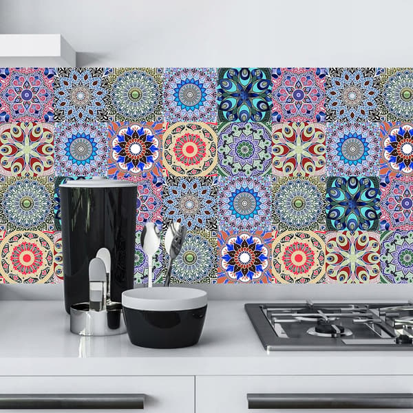 Självhäftande panel laminat PVC kakel 10 bitar tapeter 20x20cm