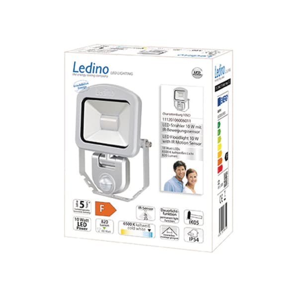 LED-spotlight med rörelsesensor 900 lm 6500K