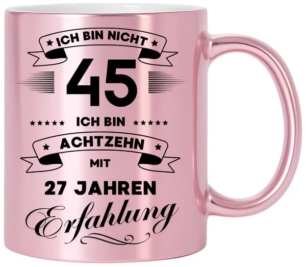 Rolig mugg, present till en 45-årsdag