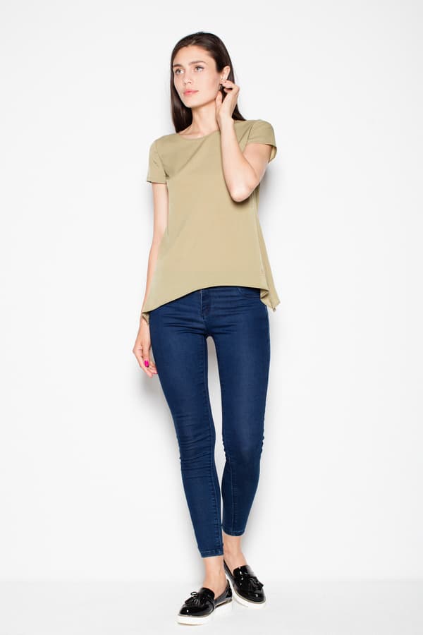 Blus VT084 Olivgrön L