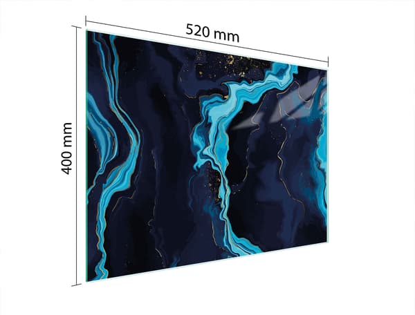 GLASSKÆREBRÆT 52x40 MARMOR