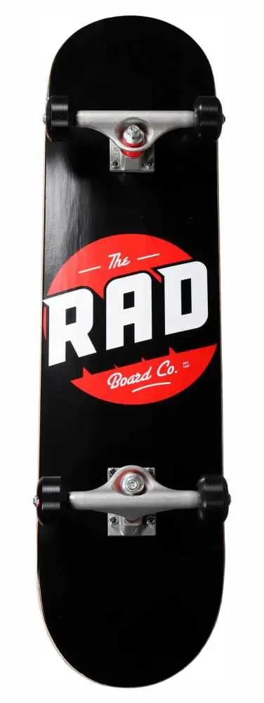 Rad Logo Progressivt Skateboard | 8.125" Sort