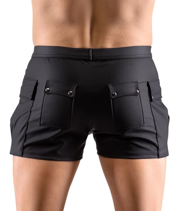 Svenjoyment Sorte Herreshorts Med Store Lommer L