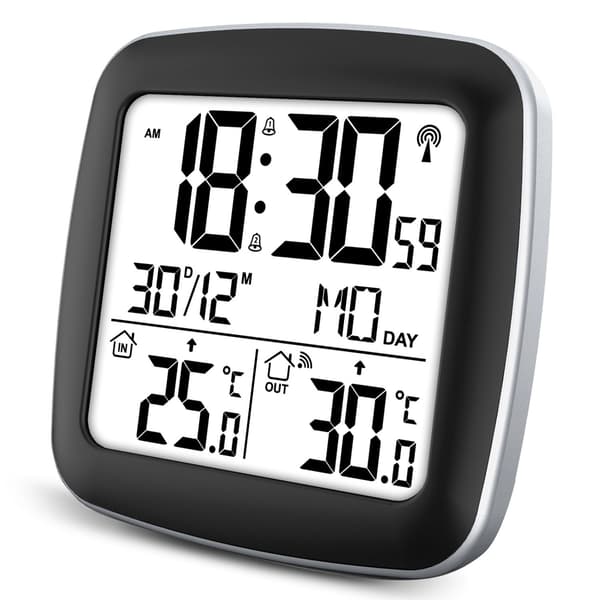 Väderstation med display BD-903 silver