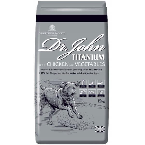 Dr. John Titanium tørfoder til hunde 15 kg