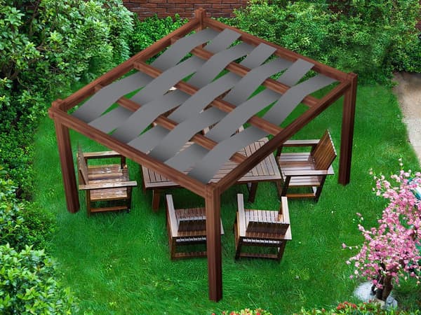 Pavillon vandtæt bælte 0,7x5 Grå