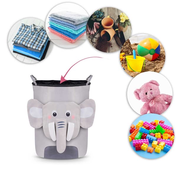 Nukido leksakskorg - grå elefant