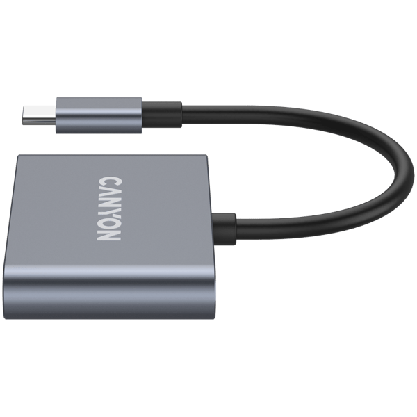 CANYON HUB DS-3 3-i-1 USB-C Mörkgrå