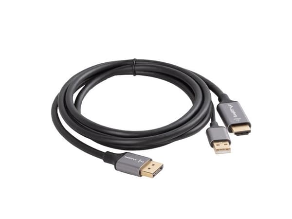 Lanberg HDMI (han) -> Displayport (han) Adapterkabel 1,8M 4K Sort