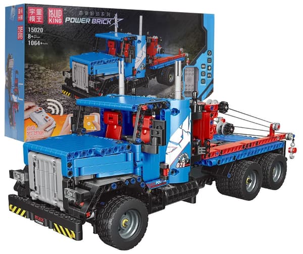 RC lastbilsbyggset 1064 delar blå