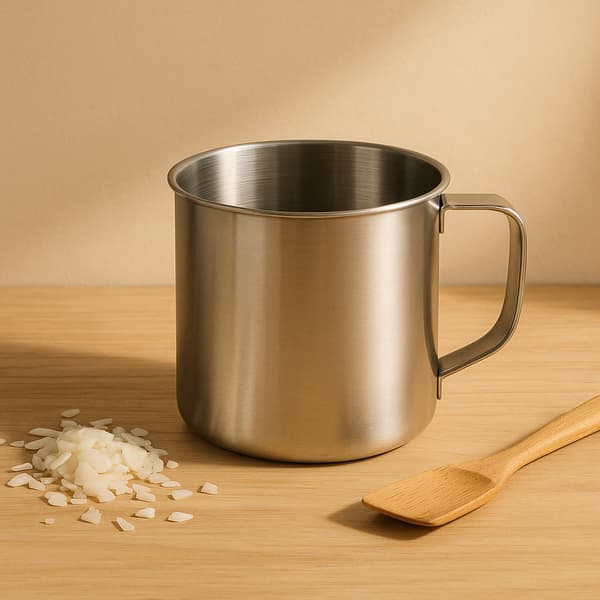 Stålkopbeholder til smeltevoks 550 ml