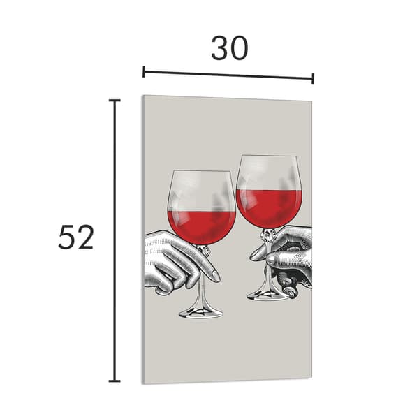 GLAS SKÆREBRÆT 30x52 Vin