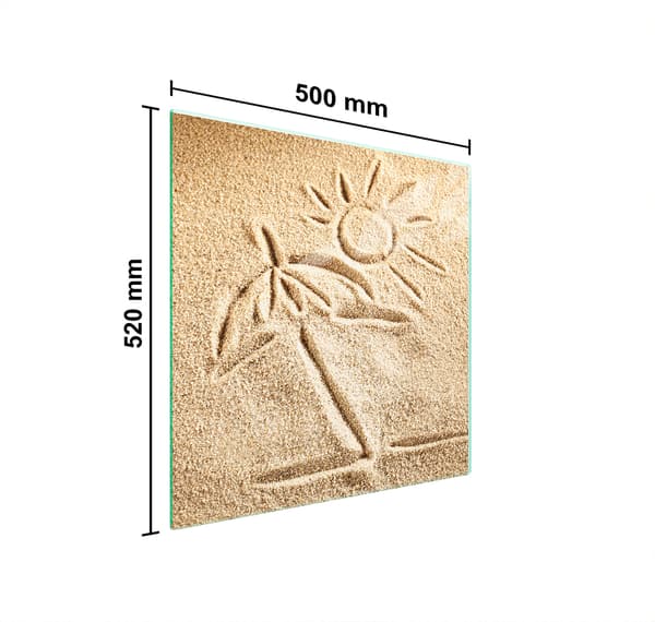 LASINEN SUOJALEVY LIEDELLE 50x52 BEACH