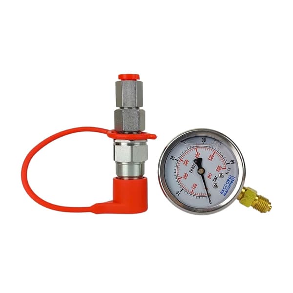 Mätsats, manometer 0-40 bar, snabbkoppling