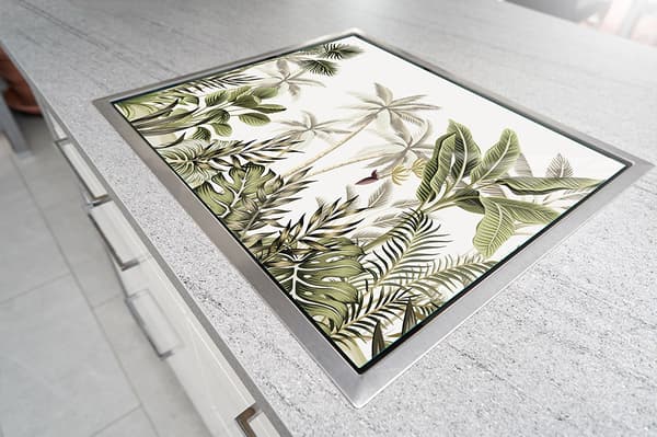 GLASBESKYTTELSESPLADE TIL KOMFUR 70X52 BLAD