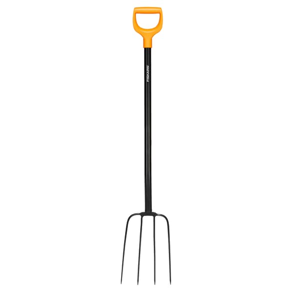 FISKARS SOLID Trädgårdsgaffel i metall för gödsel, kompost, hö, stark