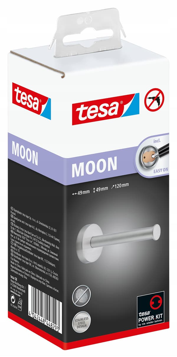 tesa Moon Toiletpapirholder INGEN BORING