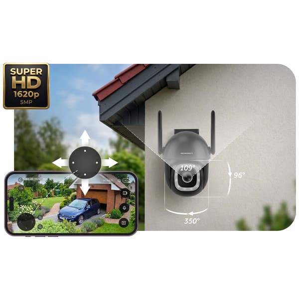 Berdsen BD-943 5MP utomhus IP roterande WiFi-kamera