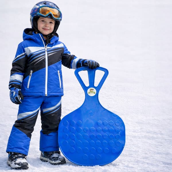 Snørytskebane æble til rutsjebane XXL 58 cm helblå