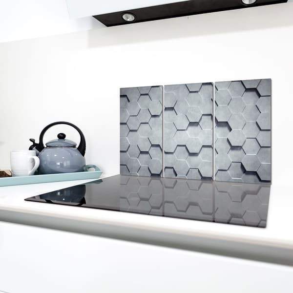 Lasinen suojalevy liedelle 3x30x52
