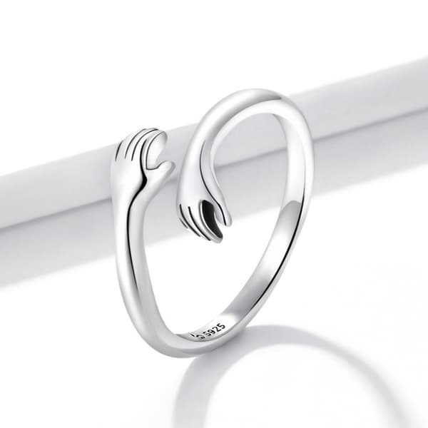 Anillo de plata 925 Manos Anillo de plata