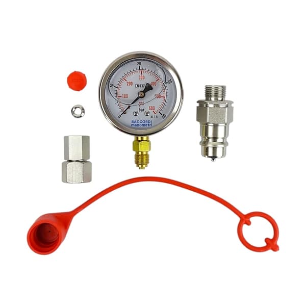 Mätsats, manometer 0-40 bar, snabbkoppling