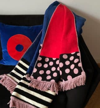 Bomullstäcke Vårdare Röd Prick