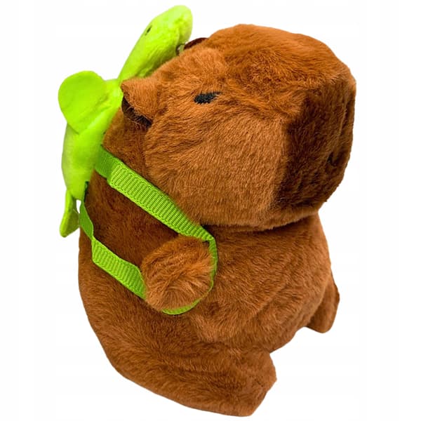 SÖPÖ VAPYBARA-avaimenperä, iso pehmolelu reppumaskotilla