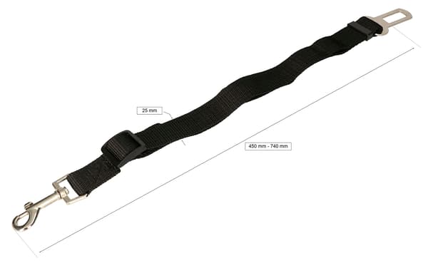 Bilbälte 45-74 cm standardstorlek