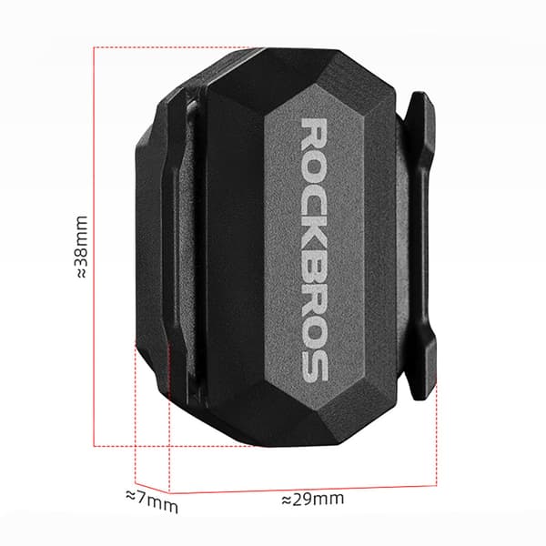 2-i-1 ANT+ Bluetooth hastigheds- eller kadencesensor til cykel - Sort